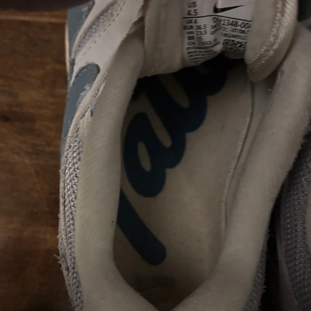Patta Nike Air White and Blue Sneakers